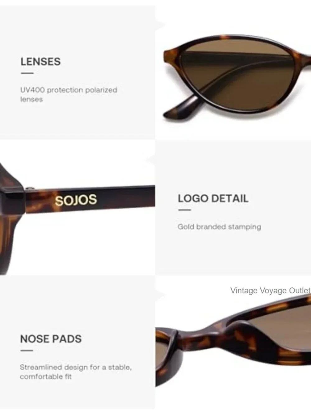 Vintage Oval Polarized Sunglasses for Women Trendy Retro 90s UV Protection